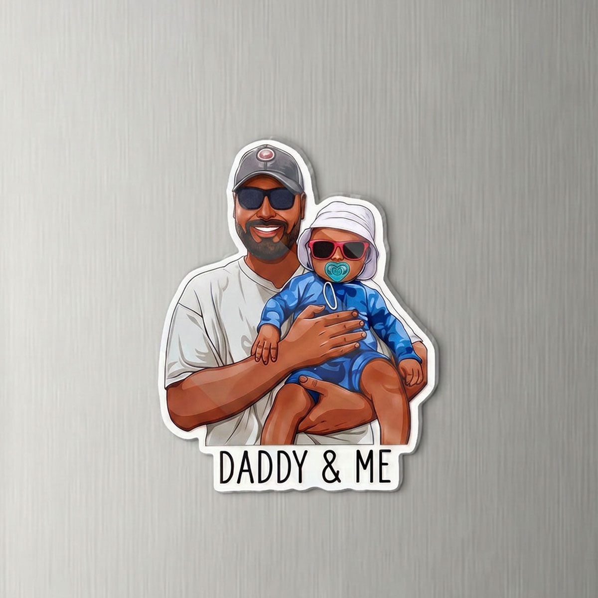 We Love You Gift For Husband, Dad And Family - Personalized Acrylic Magnet