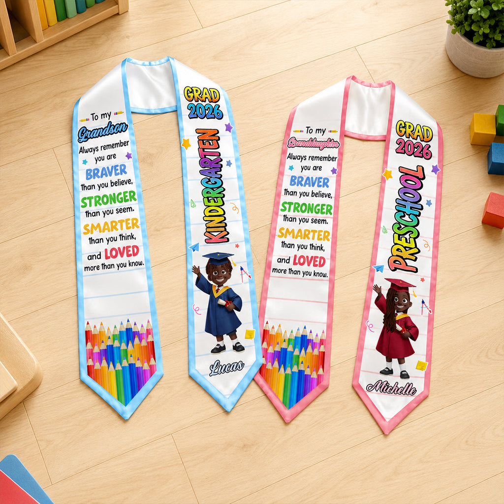 Preschool Kindergarten Graduation - Personalized Kid Graduation Stole