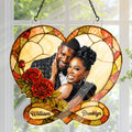 Custom Photo Stained Glass Infinity Love - Personalized Acrylic Suncatcher