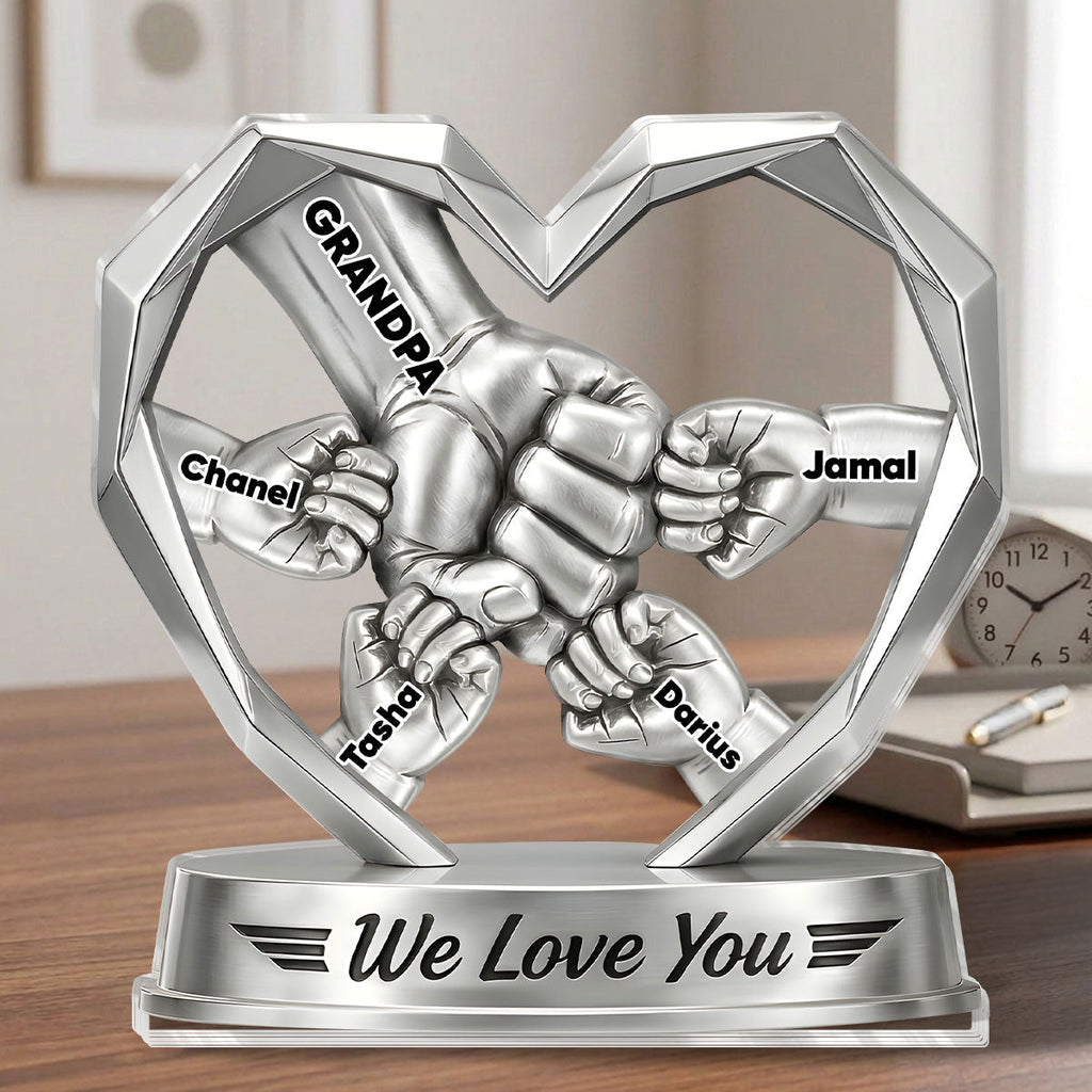 We Love You - Personalized Custom Shaped Acrylic Plaque