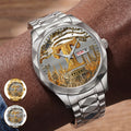 Name Initial Alphabet - Personalized Men's Wrist Watch