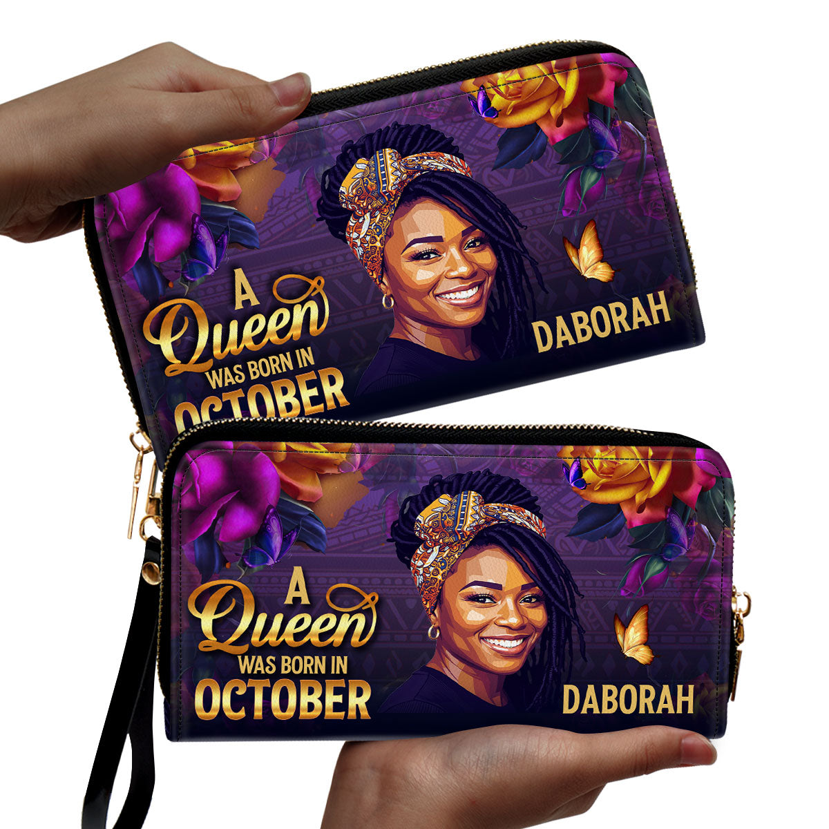 A Beautiful Queen - Personalized Clutch Purse