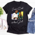 Custom Photo Poster Art Just A Dad And His Girl - Personalized 2D Unisex T-shirt