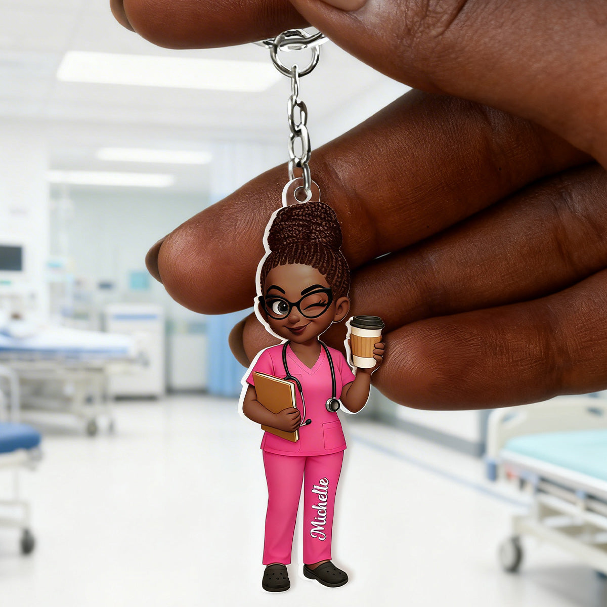 I'm A Nurse - Personalized Acrylic Keychain