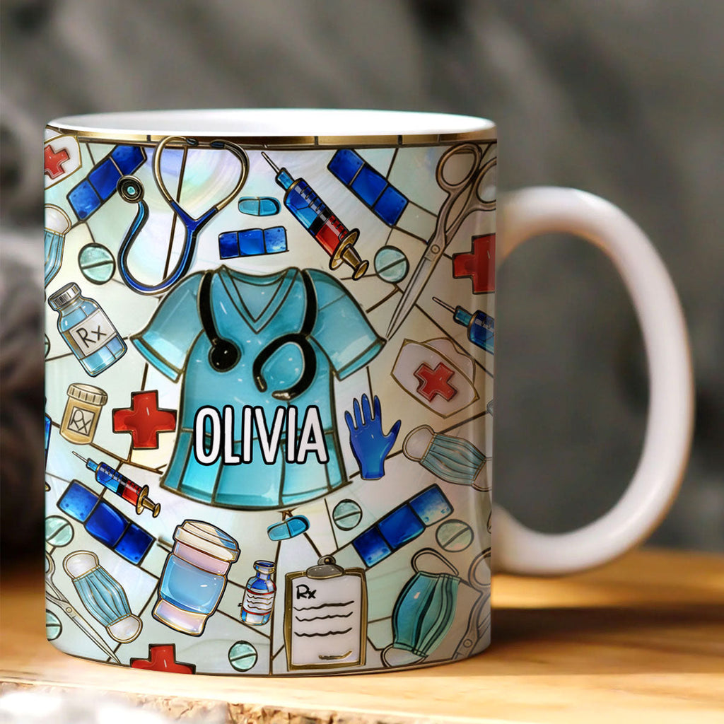 Best Gift For Nurse - Personalized Ceramic Coffee Mug