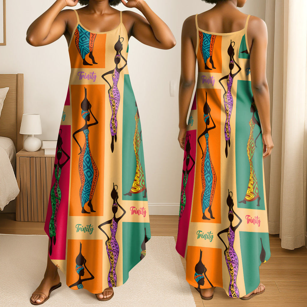 Pop Art African Spirits - Personalized Maxi Dress