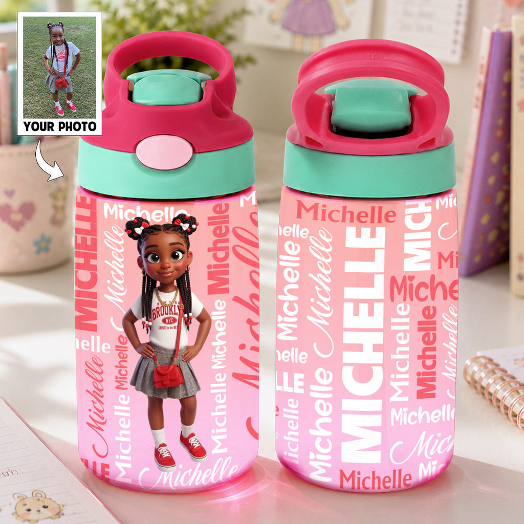 I Am - Personalized Kid Water Bottle