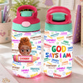 God Says I Am - Personalized Kid Water Bottle