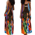 African Spirits - Personalized Backless Cami Maxi Dress