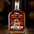 I Love You Everyday Comic Version - Personalized Whiskey Bottle