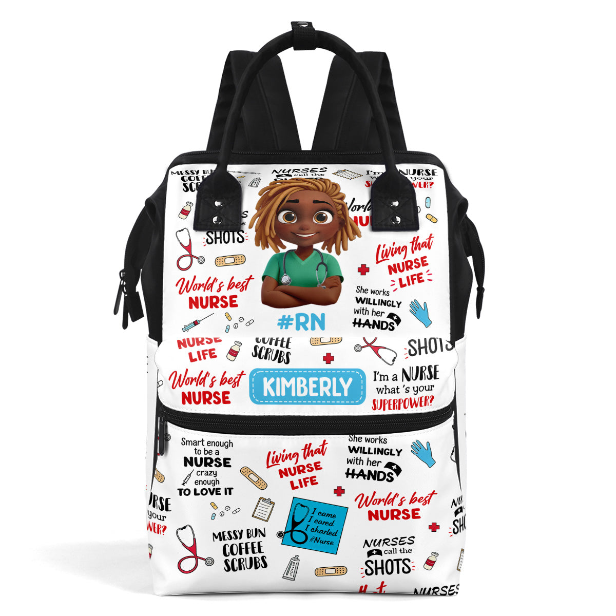 I'm A Nurse What's Your Superpower - Personalized Duckbilled Backpack