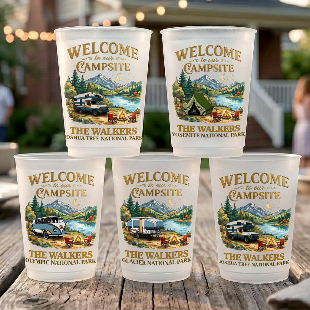 Happy Camper For Life - Personalized Cups