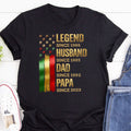 Father's Day Gifts Legend Husband Dad And Grandpa - Personalized 2D Unisex T-shirt
