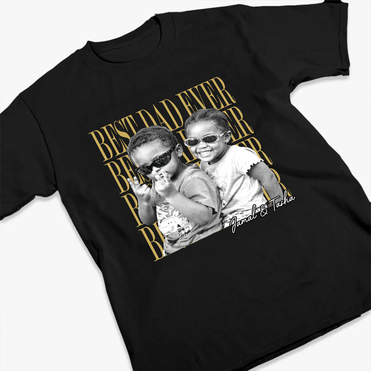 Best Dad Ever - Personalized 2D Unisex T-shirt