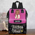 Teaching Is A Work Of Heart - Personalized Duckbilled Backpack