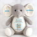 Be Brave, Have Courage & Love Life - Personalized Stuffed Elephant