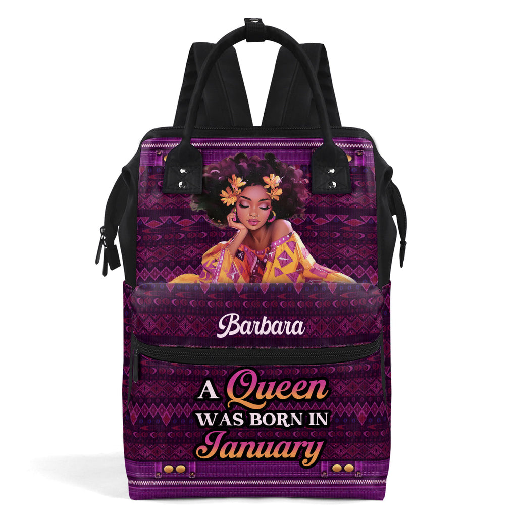 Black Queen - Personalized Duckbilled Backpack