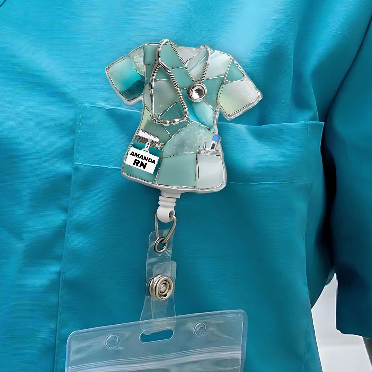 I'm A Nurse - Personalized Acrylic Badge Reel