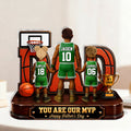Father's Day Gifts For Dad, Grandpa, Basketball Lovers, Sports Fans, Sports Lovers  Basketball And Chill - Personalized Custom Shaped Acrylic Plaque