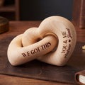 We've Got This - Personalized Interlocking Wooden Hearts