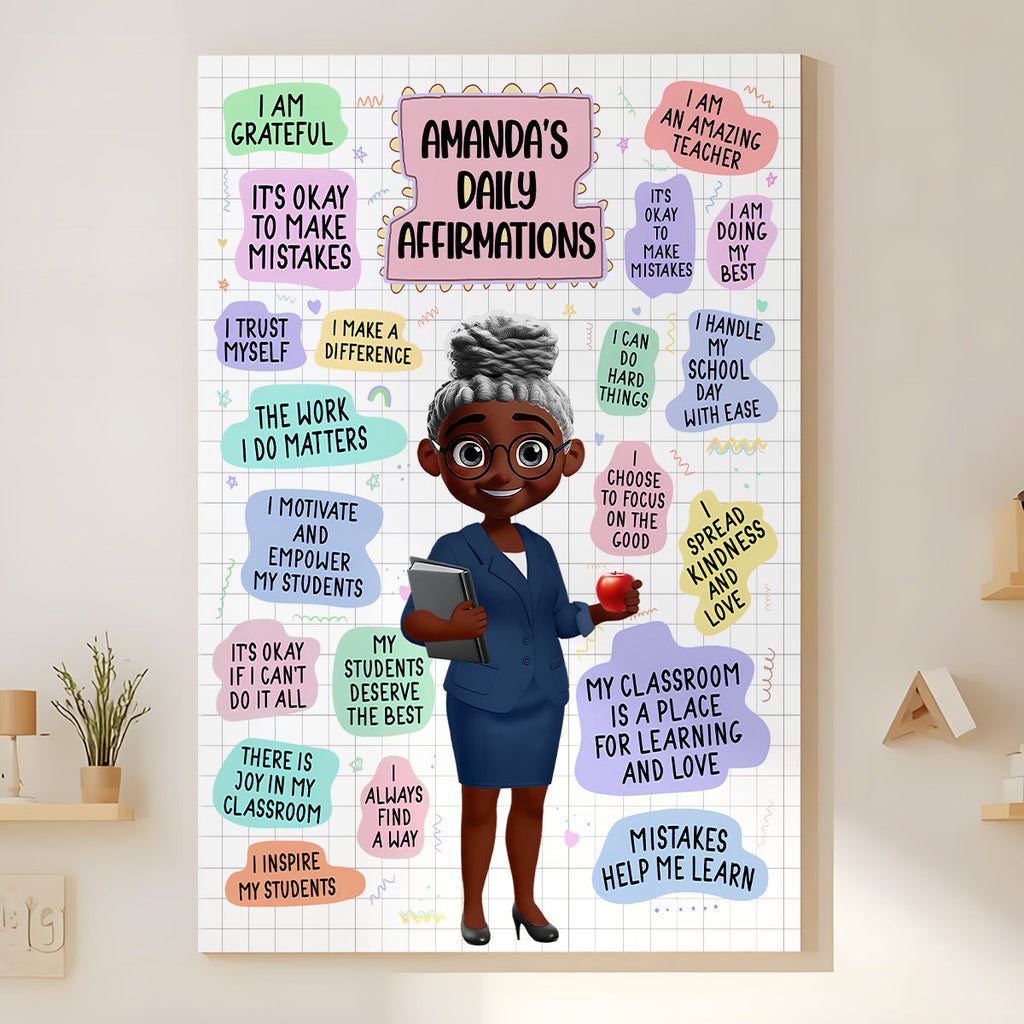 My Daily Affirmations - Personalized Poster/Canvas