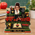Teach Love Changes Life - Personalized Custom Shaped Acrylic Plaque