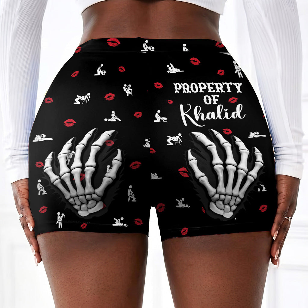 Property Of My Husband - Personalized Short Leggings