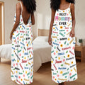 Best Mommy Ever - Personalized Backless Cami Maxi Dress