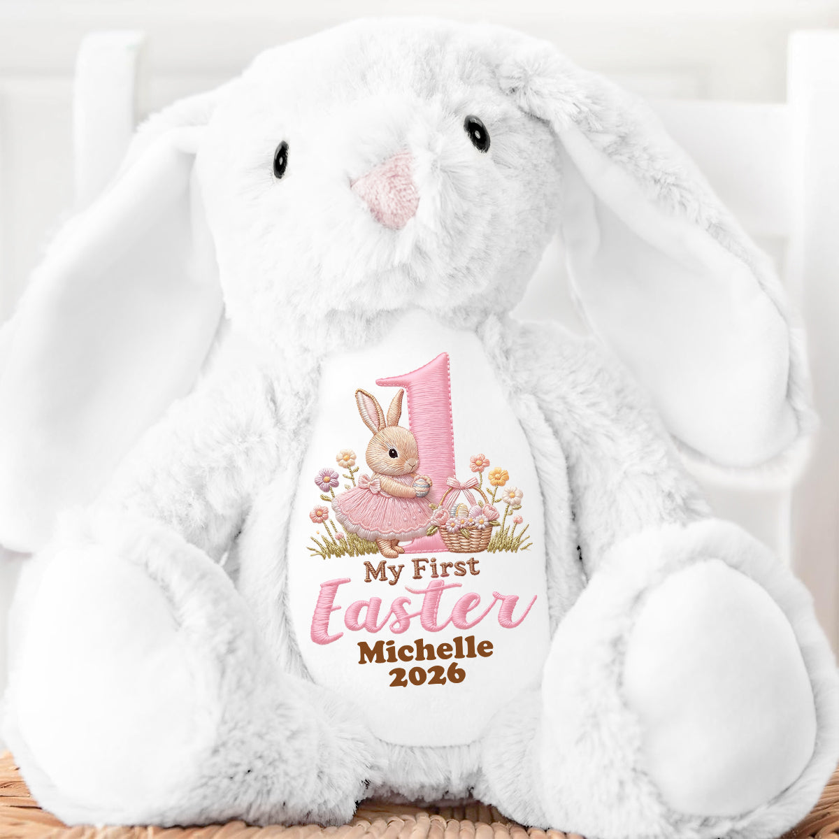 Baby's First Easter - Personalized Stuffed Bunny