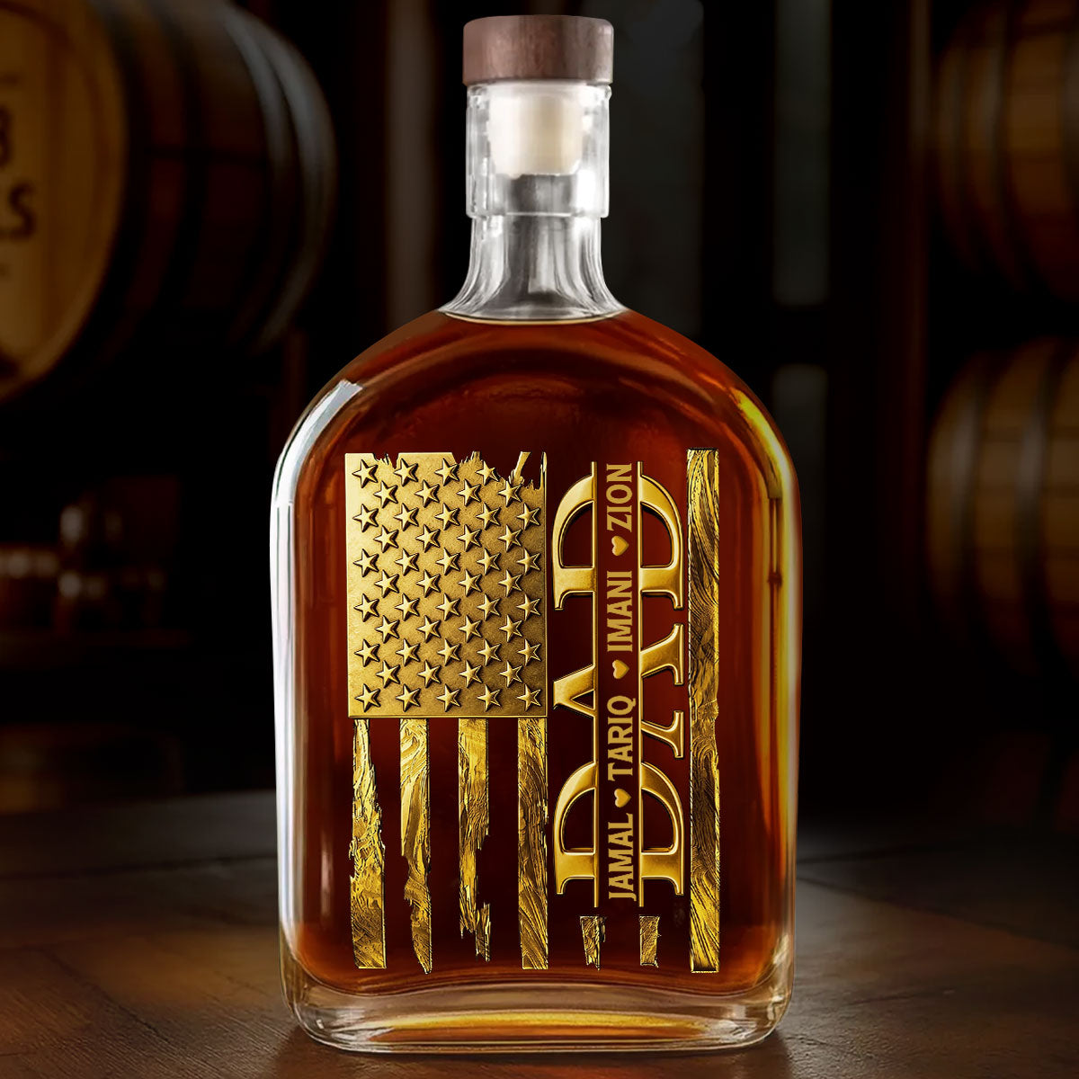 Father's Day Gift For Men - Personalized Whiskey Bottle
