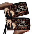 God Is So Much Bigger Than - Personalized Clutch Purse