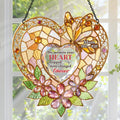 The Moment Your Heart Stopped Mine Changed Forever - Personalized Acrylic Suncatcher