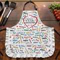 Blessed To Be Called Grandma Colorful - Personalized Ruffled Apron