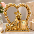 From Our First Kiss Till Our Last Breath - Personalized Custom Shaped Acrylic Plaque