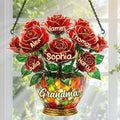 Grandma’s Roses Of Love - Personalized Acrylic Suncatcher