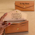 Thank You For Everything - Personalized Leather Envelope Wallet