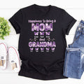 Happiness Is Being A Mom And Grandma - Personalized 2D Unisex T-shirt