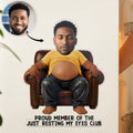 Proud Member Of The Just Resting My Eyes Club - Personalized Squishy Fridge Magnet