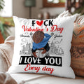 I Love You Every Day - Personalized Crystal Velvet Pillow