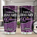 I Am A Queen - Personalized Stainless Steel Tumbler