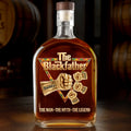 The Black Father - Personalized Whiskey Bottle
