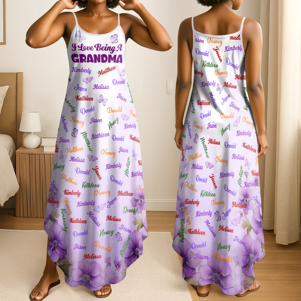 I Love Being A Grandma - Personalized Maxi Dress