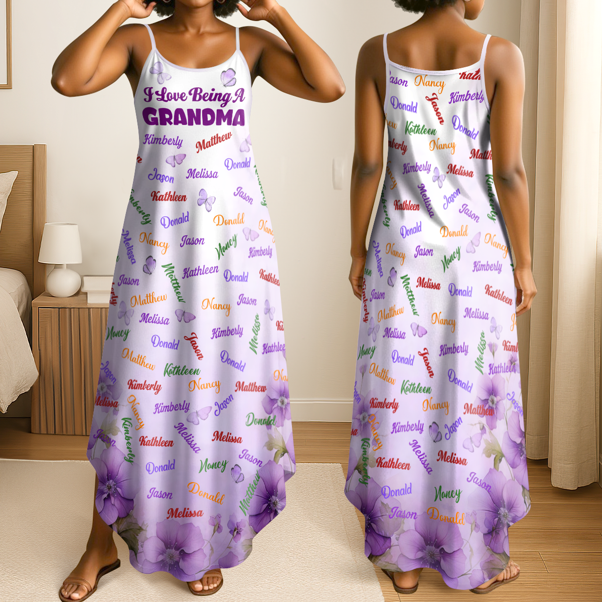 I Love Being A Grandma - Personalized Maxi Dress