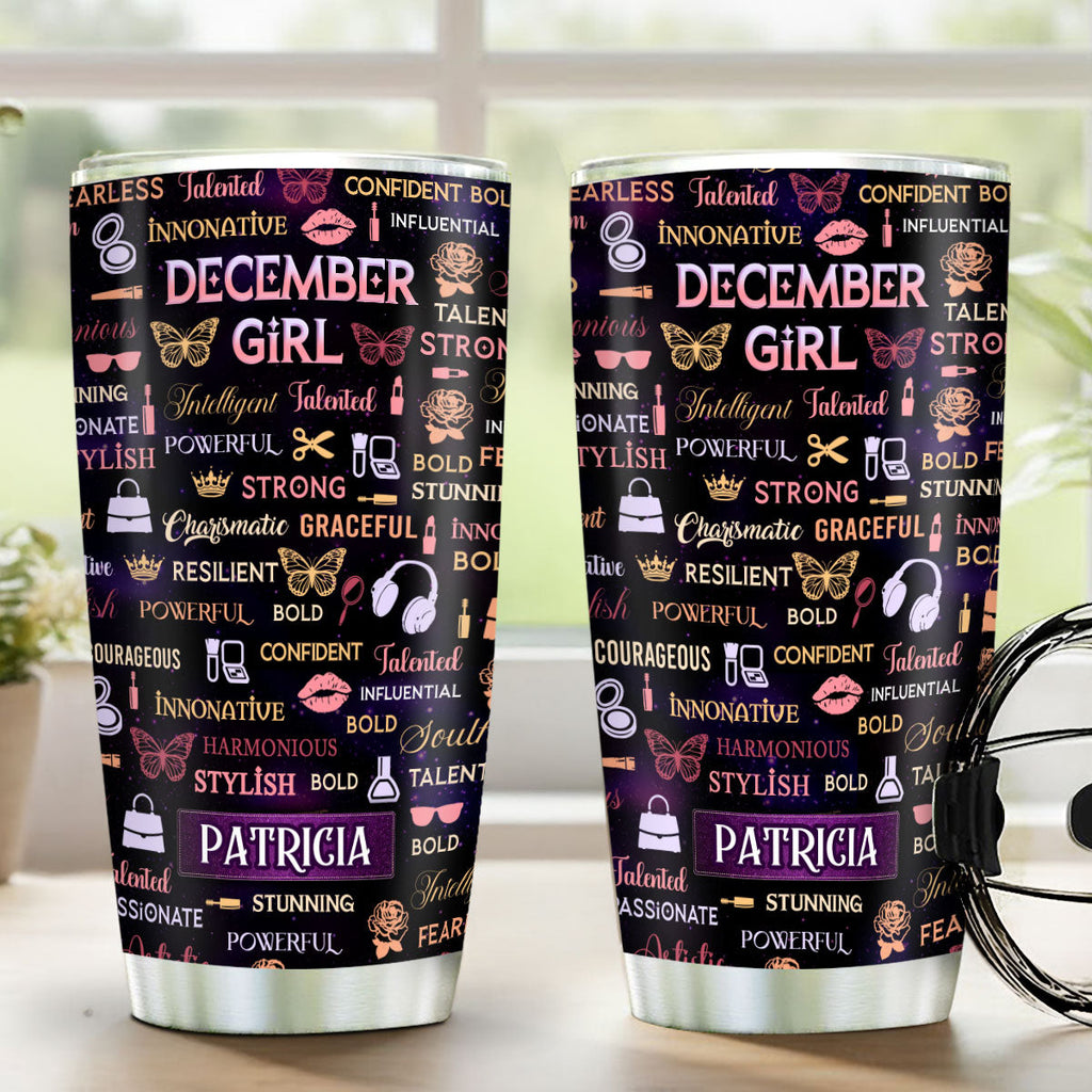 Month Girl - Personalized Stainless Steel Tumbler