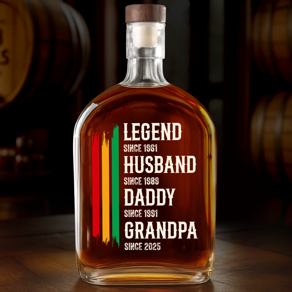 The Black Legend - Personalized Whiskey Bottle