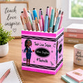 Teacher Teach Love Inspire - Personalized Building Brick Pen Holder