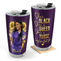 Living Her Best Life As A Nurse - Personalized Stainless Steel Tumbler
