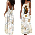 12 Zodiac Signs - Personalized Backless Cami Maxi Dress