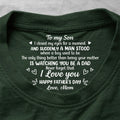 Never Forget That I Love You - Personalized Shirt With Design Inner Neck