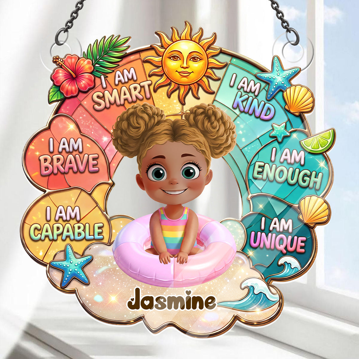 I Am Smart - Personalized Acrylic Suncatcher